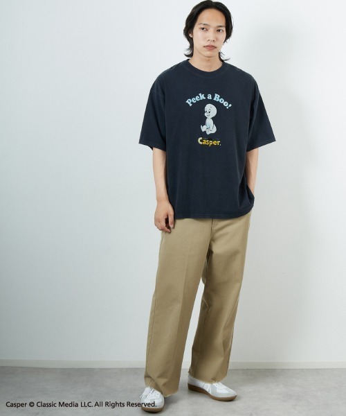 JEANS FACTORY Clothes（ジーンズファクトリークローズ）の「[JEANS FACTORY CLOTHES/ジーンズファクトリークローズ] CASPER / ダメージ キャラクターTシャツ（Tシャツ/カットソー・レディース・ブラック・S/M/L）」の13枚目の写真