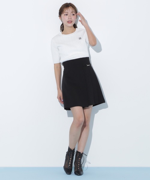 JILL by JILL STUART（ジルバイジルスチュアート）の「◇デザインビットラップスカパン（その他パンツ・レディース・ブラック/グレー・SMALL/MEDIUM）」の2枚目の写真