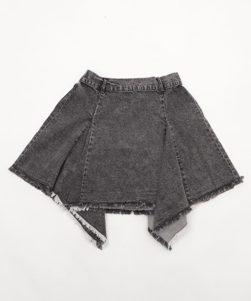 WEGO（ウィゴー）の「WEGO/イレヘムデニムミニスカート（デニムスカート・レディース・コバルトブルー/ブラック系3・FREE）」の6枚目の写真