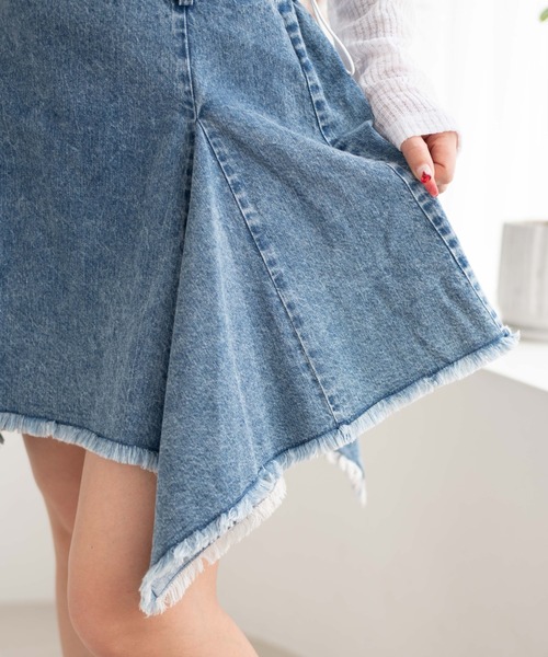 WEGO（ウィゴー）の「WEGO/イレヘムデニムミニスカート（デニムスカート・レディース・コバルトブルー/ブラック系3・FREE）」の17枚目の写真