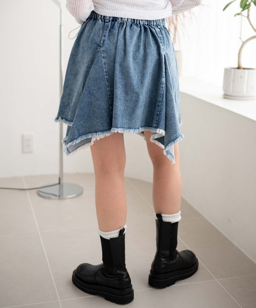 WEGO（ウィゴー）の「WEGO/イレヘムデニムミニスカート（デニムスカート・レディース・コバルトブルー/ブラック系3・FREE）」の11枚目の写真