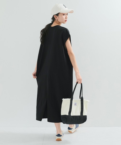 STAR&STRIPE(スターアンドストライプ)の「【STAR&STRIPE(スター&ストライプ)】NOSLEEVE ONEPIECE(ワンピース・レディース・ベージュ/グレー/チャコールグレー/ブラック・M)」の22枚目の写真