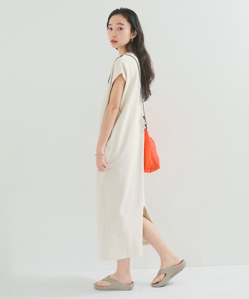 STAR&STRIPE(スターアンドストライプ)の「【STAR&STRIPE(スター&ストライプ)】NOSLEEVE ONEPIECE(ワンピース・レディース・ベージュ/グレー/チャコールグレー/ブラック・M)」の20枚目の写真