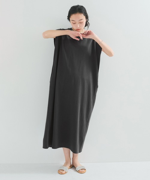 STAR&STRIPE(スターアンドストライプ)の「【STAR&STRIPE(スター&ストライプ)】NOSLEEVE ONEPIECE(ワンピース・レディース・ベージュ/グレー/チャコールグレー/ブラック・M)」の18枚目の写真