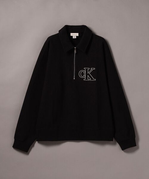 Calvin Klein(カルバン・クライン)の「ダブルニット レギュラーセーター(スウェット・メンズ・ブラック/ベージュ・S/XS/M)」の5枚目の写真