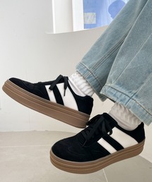 WEGO | WEGO/【25年春夏新作】ローテクダブルラインスニーカー(スニーカー)