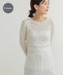 URBAN RESEARCH DOORS（アーバンリサーチドアーズ）の「『別注』olu’ment×DOORS　コットンモス刺繍ワンピース（ワンピース・レディース）」