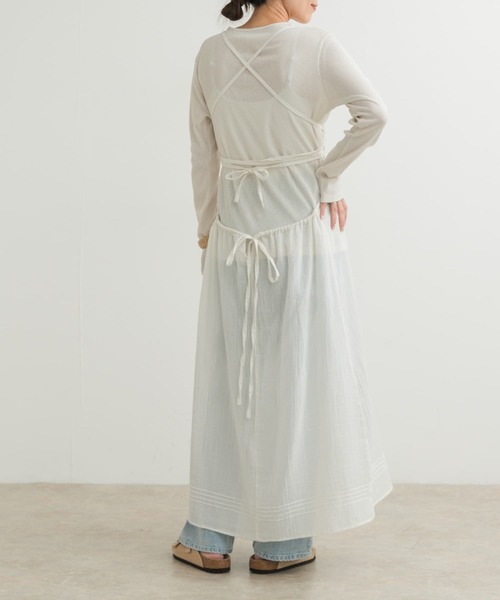 URBAN RESEARCH DOORS（アーバンリサーチドアーズ）の「『別注』olu’ment×DOORS　コットンモス刺繍ワンピース（ワンピース・レディース・アイボリー・ONE）」の2枚目の写真