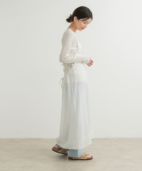 セール】『別注』olu'ment×DOORS コットンモス刺繍ワンピース