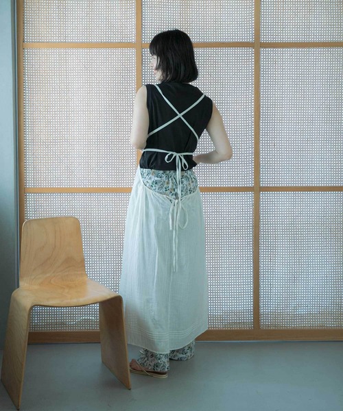 セール】『別注』olu'ment×DOORS コットンモス刺繍ワンピース