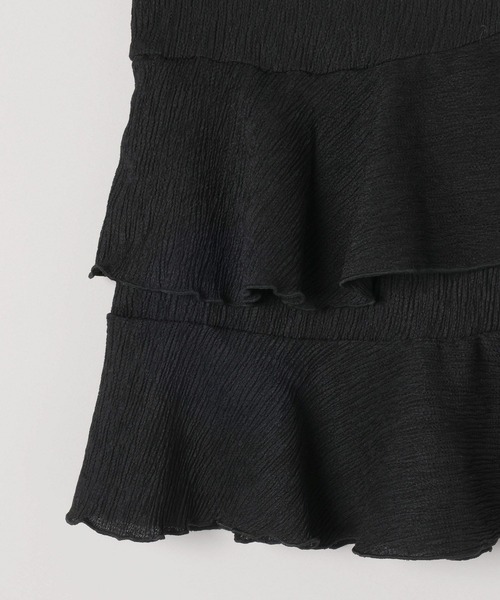 JEANASIS（ジーナシス）の「フリルスカートレイヤードパンツ/497967（その他パンツ・レディース・ブラック/オフホワイト/チャコールグレー・FREE）」の8枚目の写真