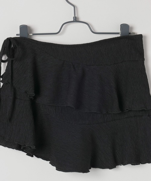 JEANASIS（ジーナシス）の「フリルスカートレイヤードパンツ/497967（その他パンツ・レディース・ブラック/オフホワイト/チャコールグレー・FREE）」の9枚目の写真