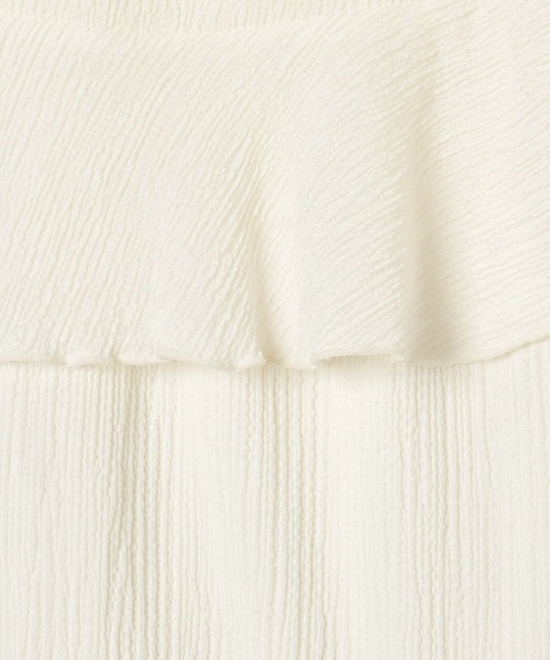 JEANASIS（ジーナシス）の「フリルスカートレイヤードパンツ/497967（その他パンツ・レディース・ブラック/オフホワイト/チャコールグレー・FREE）」の17枚目の写真