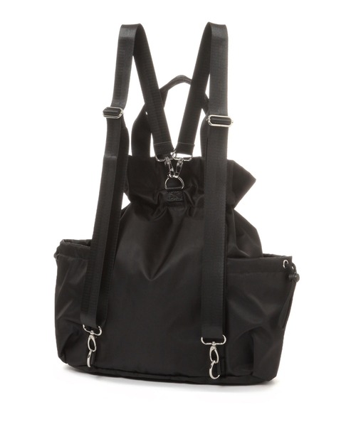 GLOBAL WORK（グローバルワーク）の「撥水軽量巾着リュック/420410（バックパック/リュック・レディース・グレー/アイボリー/ブラック・ONE SIZE）」の15枚目の写真