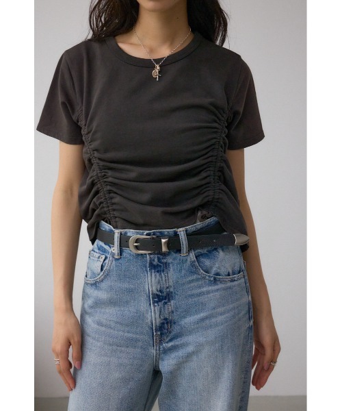 AZUL by moussy（アズールバイマウジー）の「ウエスタンベルト（ベルト・レディース・ブラック/ダークブラック・FREE）」の3枚目の写真