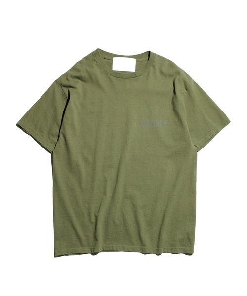 made in standard （メイドインスタンダード）の「MADE IN STANDARD/メイドインスタンダード ARMY TEE アーミー（Tシャツ/カットソー・メンズ・アッシュグレー/ブラック/アーミー/ホワイト・LARGE/X-LARGE/MEDIUM）」の4枚目の写真