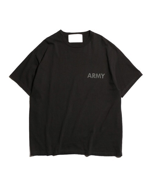 made in standard （メイドインスタンダード）の「MADE IN STANDARD/メイドインスタンダード ARMY TEE アーミー（Tシャツ/カットソー・メンズ・アッシュグレー/ブラック/アーミー/ホワイト・LARGE/X-LARGE/MEDIUM）」の3枚目の写真