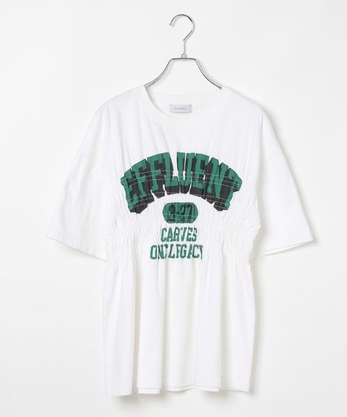 シャーリングTシャツ 6color] y2kシャーリングクロップド長袖Tシャツ | ファッション
