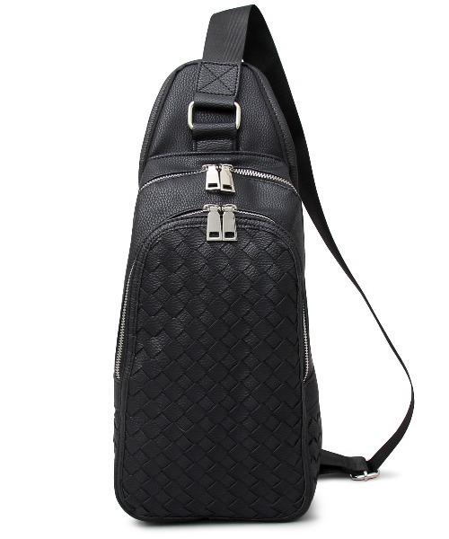 REGiSTA(レジスタ)の「REGiSTA Intrecciato Body Bag(ボディバッグ/ウエストポーチ・レディース・ブラック系その他2/ブラック系その他/ダークブラウン/ホワイト/ブラック・FREE)」の8枚目の写真