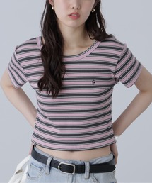 FREE'S MART | ◆ワンポイント刺繍マルチボーダーカットソー(Tシャツ/カットソー)