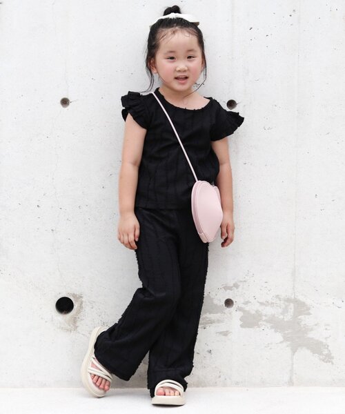 CIAOPANIC TYPY（チャオパニックティピー）の「【KIDS】微フリンジフレアパンツ（その他パンツ・キッズ・ブルー/ブラック・SMALL/MEDIUM/LARGE/X-LARGE/XX-LARGE）」の7枚目の写真