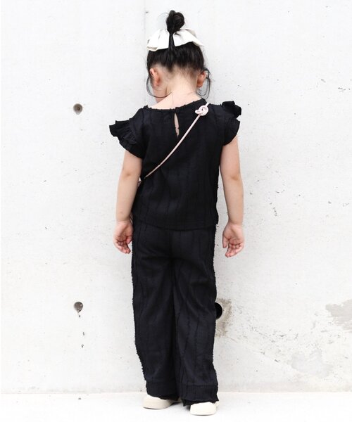 CIAOPANIC TYPY（チャオパニックティピー）の「【KIDS】微フリンジフレアパンツ（その他パンツ・キッズ・ブルー/ブラック・SMALL/MEDIUM/LARGE/X-LARGE/XX-LARGE）」の8枚目の写真