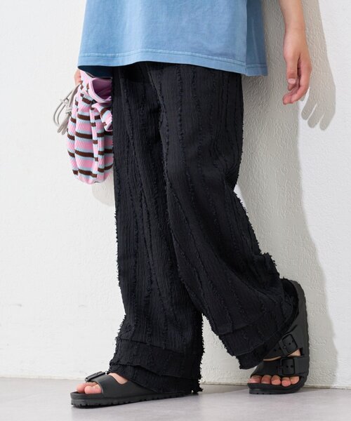 CIAOPANIC TYPY（チャオパニックティピー）の「【KIDS】微フリンジフレアパンツ（その他パンツ・キッズ・ブルー/ブラック・SMALL/MEDIUM/LARGE/X-LARGE/XX-LARGE）」の12枚目の写真