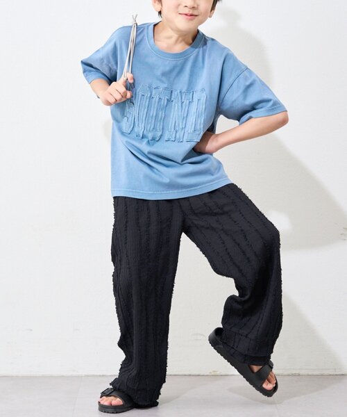 CIAOPANIC TYPY（チャオパニックティピー）の「【KIDS】微フリンジフレアパンツ（その他パンツ・キッズ・ブルー/ブラック・SMALL/MEDIUM/LARGE/X-LARGE/XX-LARGE）」の17枚目の写真