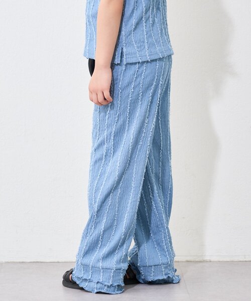 CIAOPANIC TYPY（チャオパニックティピー）の「【KIDS】微フリンジフレアパンツ（その他パンツ・キッズ・ブルー/ブラック・SMALL/MEDIUM/LARGE/X-LARGE/XX-LARGE）」の22枚目の写真