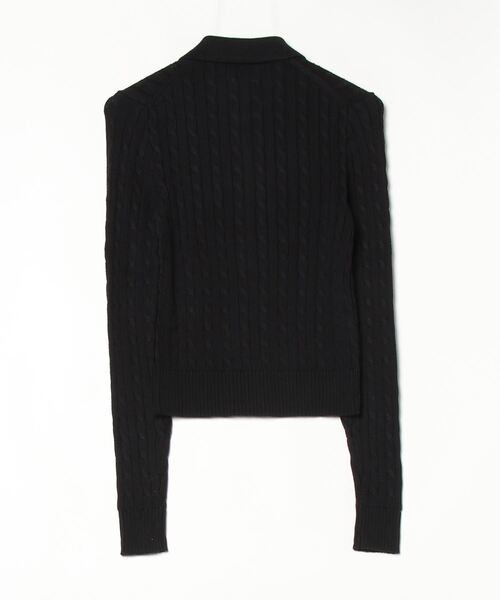 POLO RALPH LAUREN（ポロ ラルフ ローレン）の「ケーブルニット コットン カーディガン（カーディガン/ボレロ・レディース・ブラック系1・L/M/S/XS/XXS）」の2枚目の写真