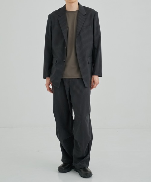 UNITED TOKYO（ユナイテッドトウキョウ）の「SUMMER WOOL シングルジャケット（テーラードジャケット・メンズ・グレイッシュベージュ/ブラック・1/2）」の3枚目の写真