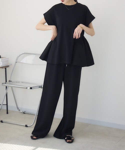 meeny miny(ミーニーマイニー)の「【meeny miny】【インフルエンサーmidopeiコラボ】”褒められ”ゆるっとTシャツ(Tシャツ/カットソー・レディース・ホワイト/ブラック・S/M/M/L)」の14枚目の写真