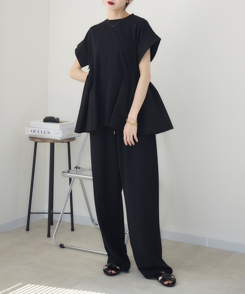 meeny miny(ミーニーマイニー)の「【meeny miny】【インフルエンサーmidopeiコラボ】”褒められ”ゆるっとTシャツ(Tシャツ/カットソー・レディース・ホワイト/ブラック・S/M/M/L)」の13枚目の写真