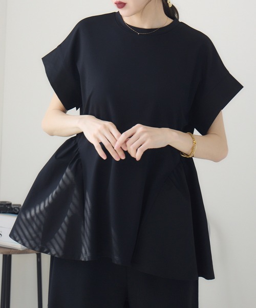 meeny miny(ミーニーマイニー)の「【meeny miny】【インフルエンサーmidopeiコラボ】”褒められ”ゆるっとTシャツ(Tシャツ/カットソー・レディース・ホワイト/ブラック・S/M/M/L)」の12枚目の写真