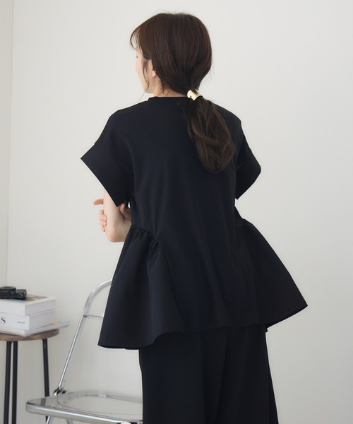 meeny miny(ミーニーマイニー)の「【meeny miny】【インフルエンサーmidopeiコラボ】”褒められ”ゆるっとTシャツ(Tシャツ/カットソー・レディース・ホワイト/ブラック・S/M/M/L)」の11枚目の写真