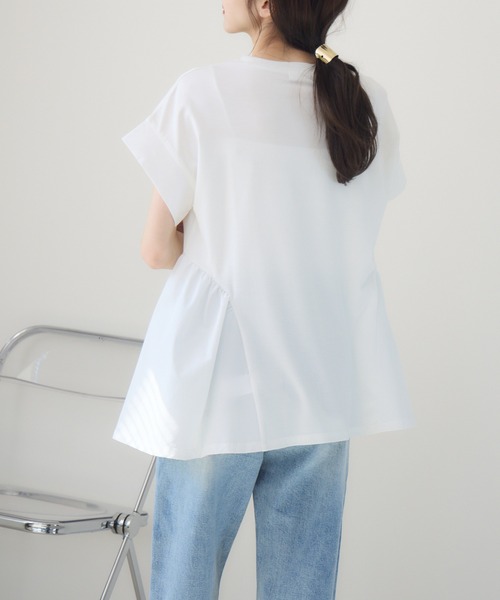 meeny miny(ミーニーマイニー)の「【meeny miny】【インフルエンサーmidopeiコラボ】”褒められ”ゆるっとTシャツ(Tシャツ/カットソー・レディース・ホワイト/ブラック・S/M/M/L)」の5枚目の写真