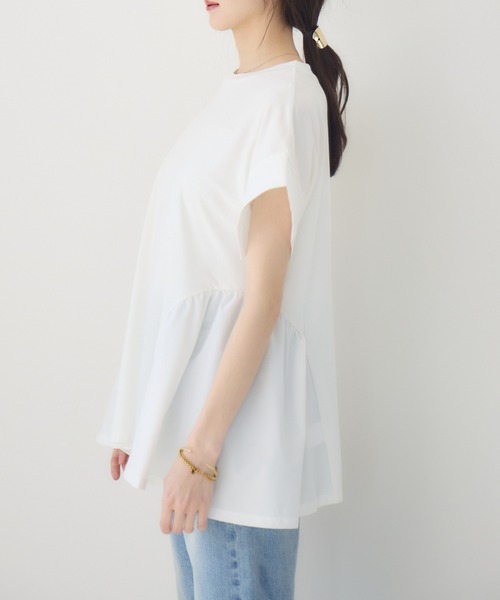 meeny miny(ミーニーマイニー)の「【meeny miny】【インフルエンサーmidopeiコラボ】”褒められ”ゆるっとTシャツ(Tシャツ/カットソー・レディース・ホワイト/ブラック・S/M/M/L)」の18枚目の写真