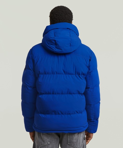 G-STAR（ジースター）の「G-WHISTLER PADDED HOODED JACKET 2.0/撥水中綿フーデッドブルゾン/フード取り外し可能（ダウンジャケット/コート・メンズ・ブルー/ベージュ系その他・X-LARGE/SMALL/MEDIUM/LARGE/X-SMALL）」の6枚目の写真