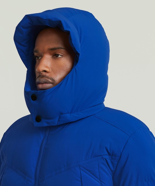 G-STAR（ジースター）の「G-WHISTLER PADDED HOODED JACKET 2.0/撥水中綿フーデッドブルゾン/フード取り外し可能（ダウンジャケット/コート・メンズ・ブルー/ベージュ系その他・X-LARGE/SMALL/MEDIUM/LARGE/X-SMALL）」の9枚目の写真