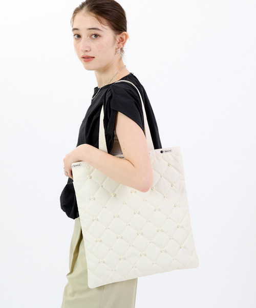 LG EMERALD TOTE W/ PEARLS スターライトパール（トートバッグ 