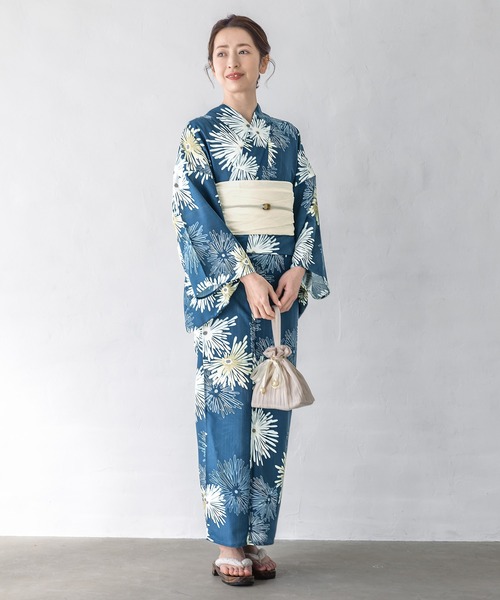 初心者でもプロの着姿”新二部式 セパレート浴衣3点セット（上衣