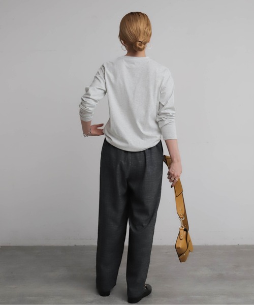 NOMBRE IMPAIR(ノンブルアンペール)の「FRITTERSロゴ 長袖TEE(Tシャツ/カットソー・レディース・グレー/イエロー/キナリ・FREE)」の18枚目の写真