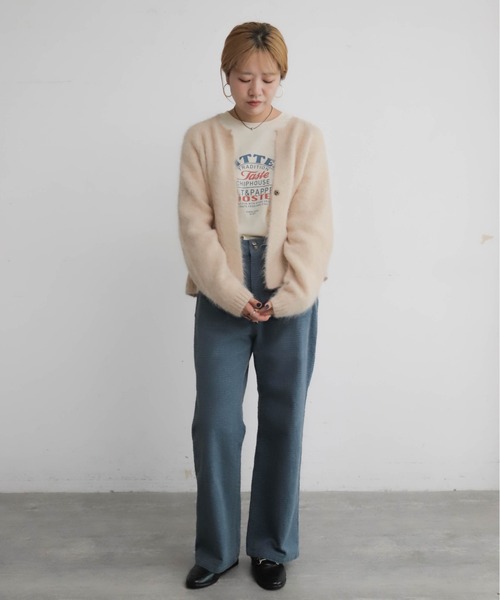 NOMBRE IMPAIR(ノンブルアンペール)の「FRITTERSロゴ 長袖TEE(Tシャツ/カットソー・レディース・グレー/イエロー/キナリ・FREE)」の14枚目の写真