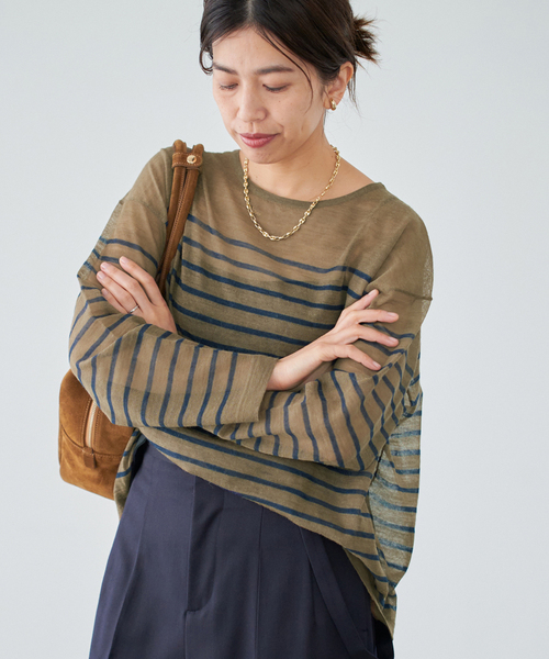 イエナ（IENA）/アルパカMIXシアー プルオーバー セール】アルパカMIXシアー プルオーバー（ニット/セーター）｜IENA