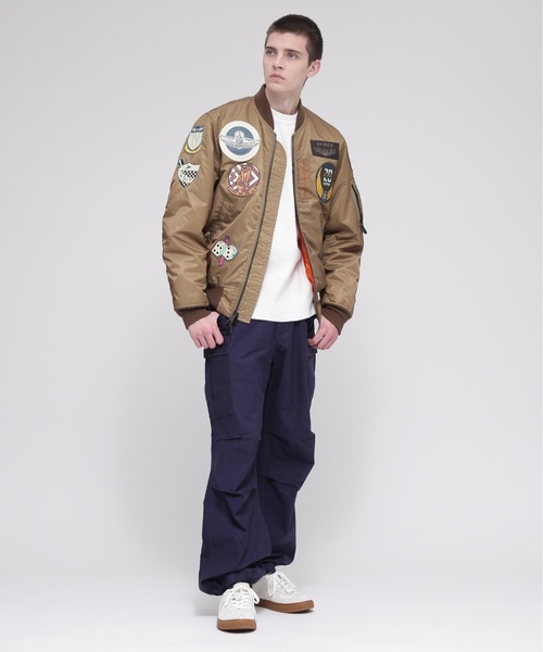 AVIREX(アヴィレックス)の「MA-1 TOP GUN / MA-1 トップガン / フライトジャケット / AVIREX / アヴィレックス(MA-1・メンズ・ブラック/タン/セージグリーン・XXX-LARGE/XX-LARGE/X-LARGE/LARGE/MEDIUM/FREE)」の16枚目の写真