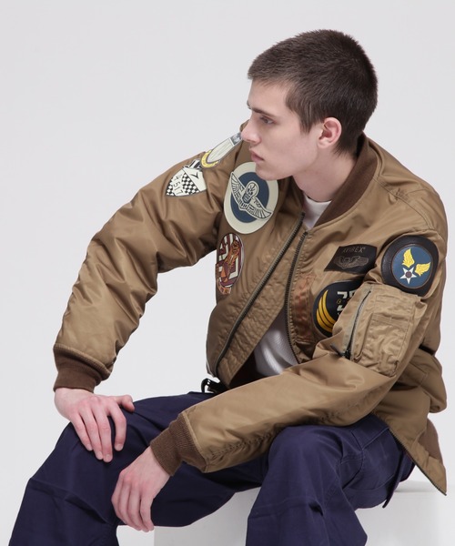 AVIREX(アヴィレックス)の「MA-1 TOP GUN / MA-1 トップガン / フライトジャケット / AVIREX / アヴィレックス(MA-1・メンズ・ブラック/タン/セージグリーン・XXX-LARGE/XX-LARGE/X-LARGE/LARGE/MEDIUM/FREE)」の17枚目の写真