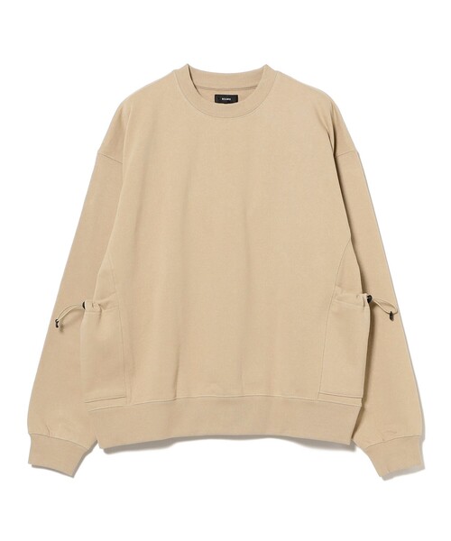 BEAMS(ビームス)の「サイドポケット クルーネック スウェット(スウェット・メンズ・アッシュグレー/ブラック/ベージュ系その他・S/M/L/XL)」の3枚目の写真