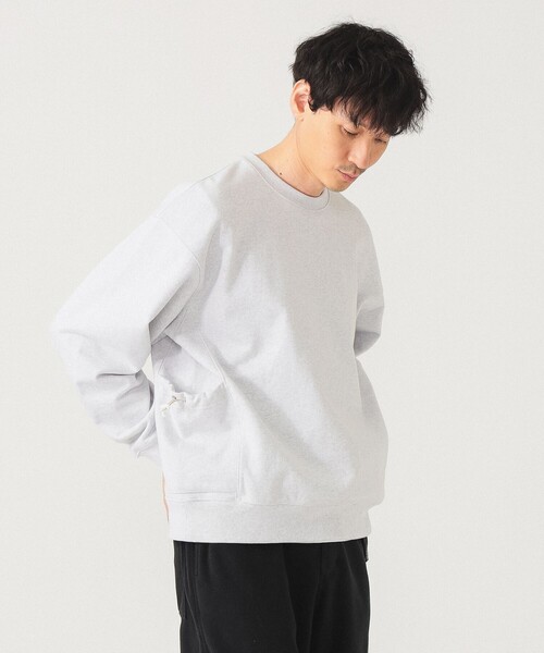 BEAMS(ビームス)の「サイドポケット クルーネック スウェット(スウェット・メンズ・アッシュグレー/ブラック/ベージュ系その他・S/M/L/XL)」の7枚目の写真