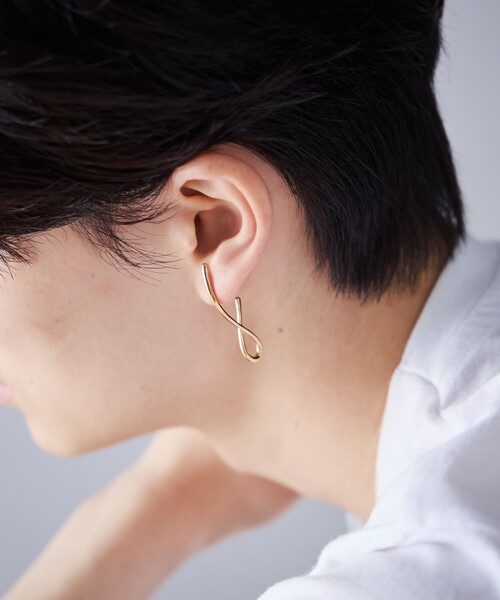 Jouete（ジュエッテ）の「[ウェアピアス] インフィニティ（ピアス（両耳用）・レディース・イエローゴールド/プラチナム・FREE）」の7枚目の写真