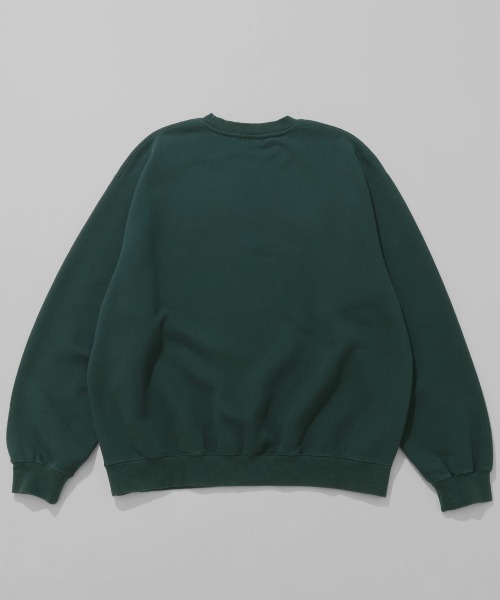Bukta（バクタ）の「ヘビー裏毛刺繍クルー（スウェット・メンズ・チャコール/グレー/ダークグリーン・MEDIUM/LARGE/X-LARGE）」の5枚目の写真